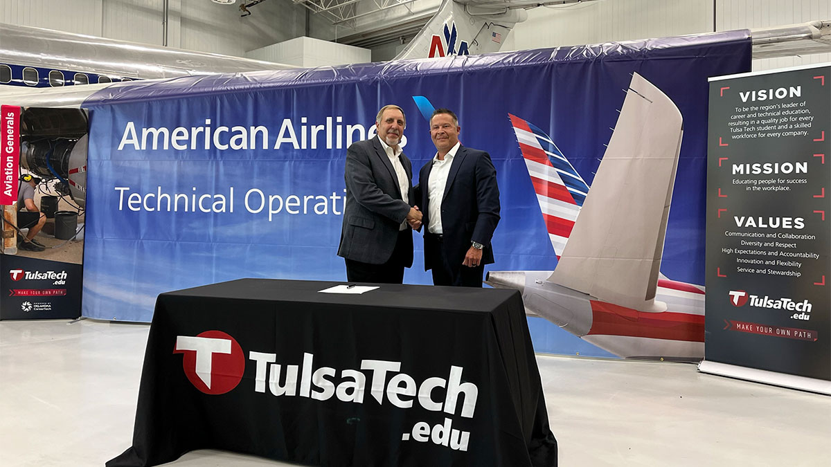 American and Tulsa Tech partner to develop aviation maintenance talent pipeline