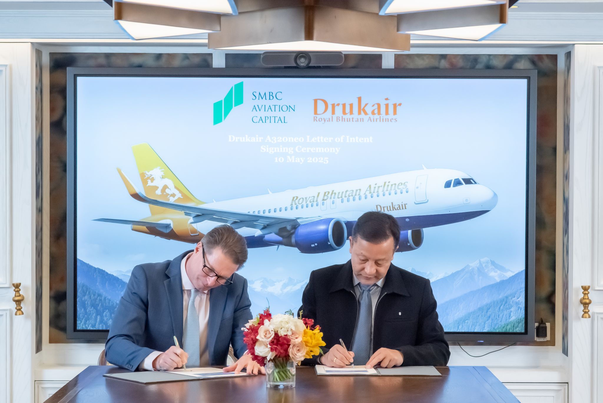 SMBC Aviation Capital inks LOI with Drukair for one new A320neo
