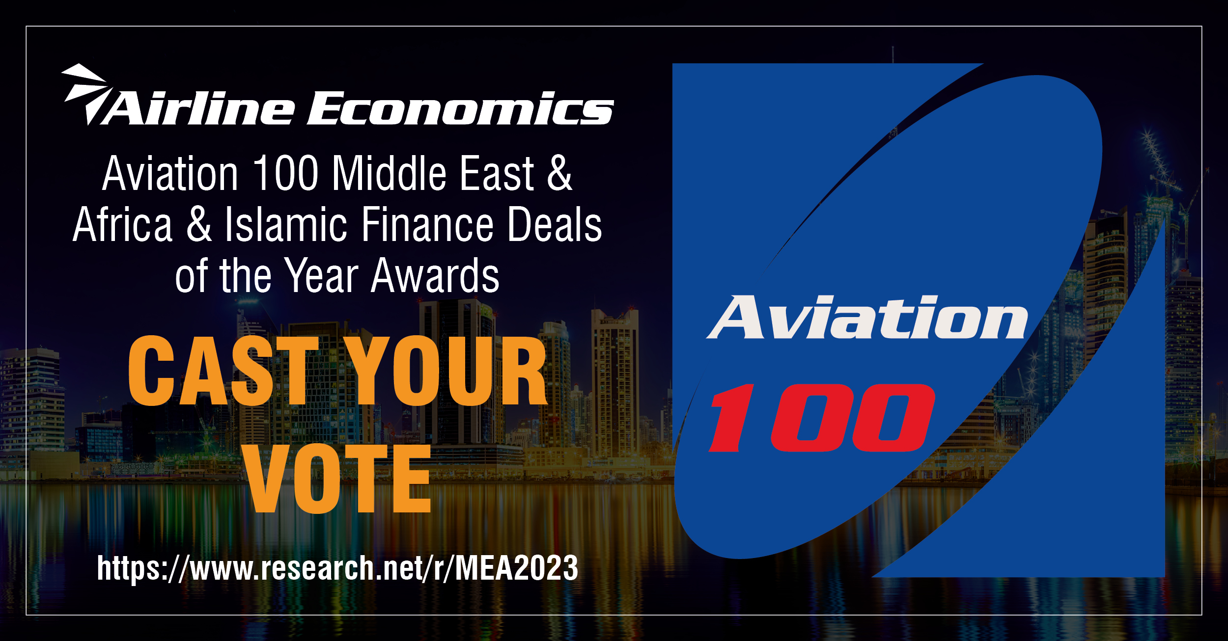 VOTING NOW OPEN for the AVIATION 100 Middle East & Africa Awards 2023