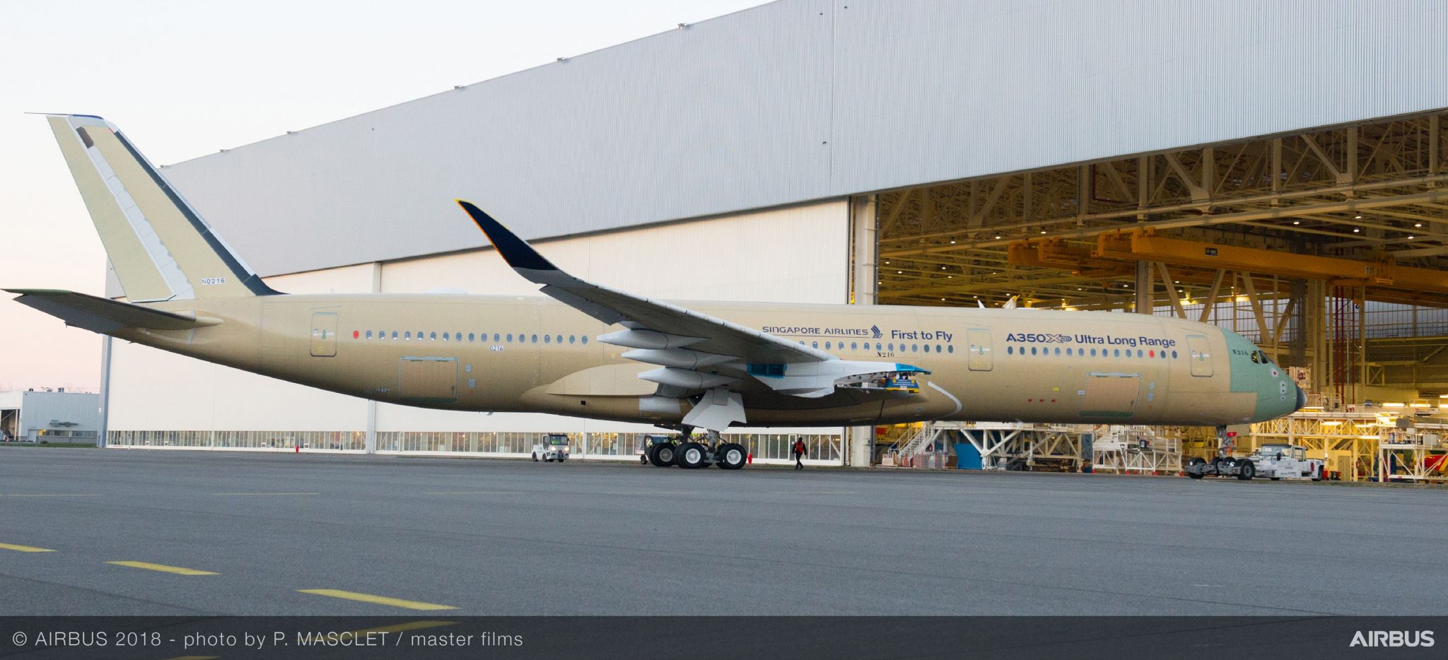 First Ultra Long Range A350 XWB makes its debut