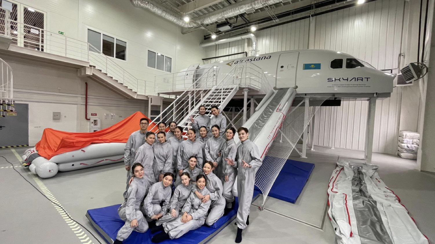 Air Astana launches new simulators for crew safety training