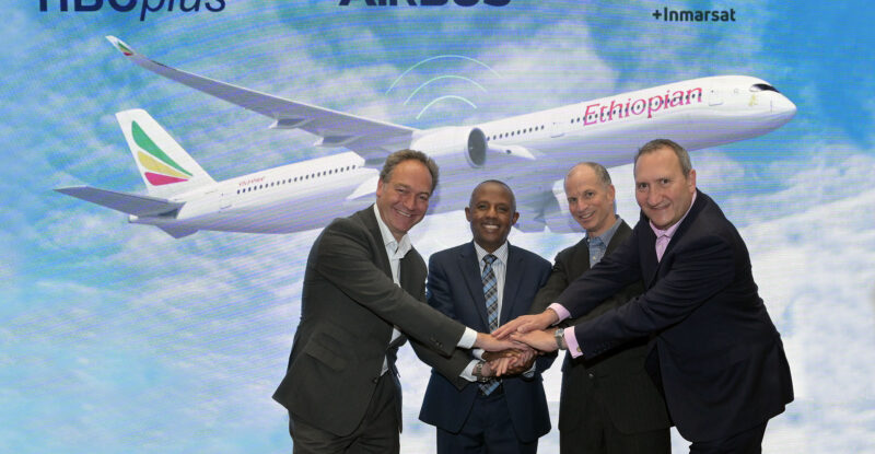 Ethiopian Airlines selects Airbus integrated satellite connectivity HBCplus for new A350 fleet