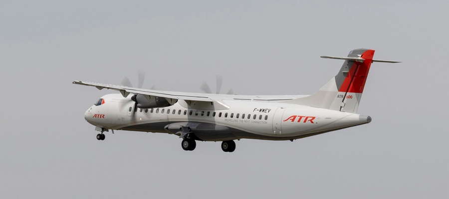 ATR successfully performs test flights with 100% SAF in one engine