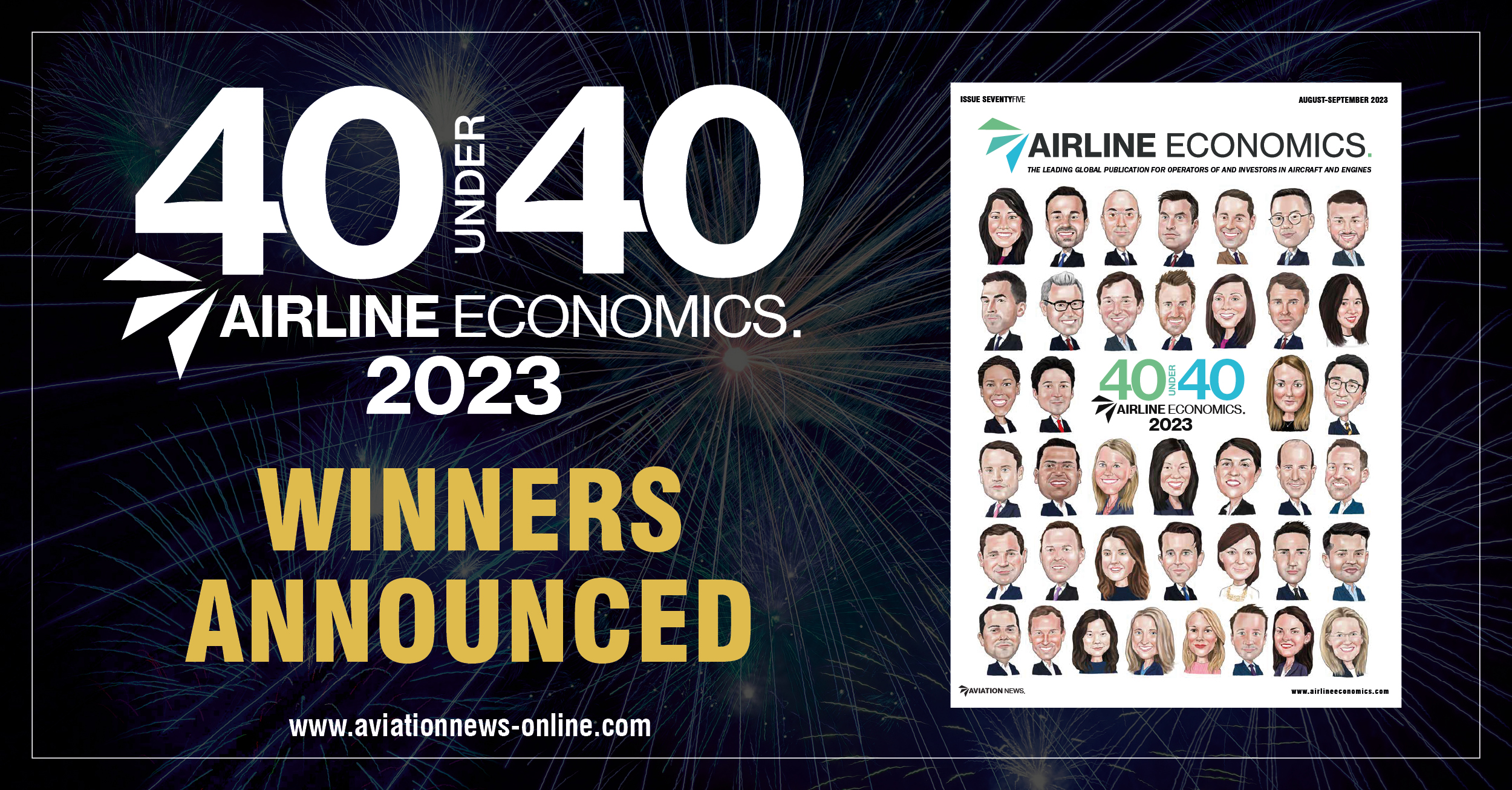 Airline Economics 40 under 40 2023 & Mentors announced