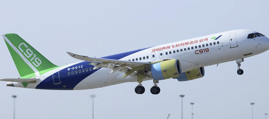 China Eastern Airlines C919 resumes test flights