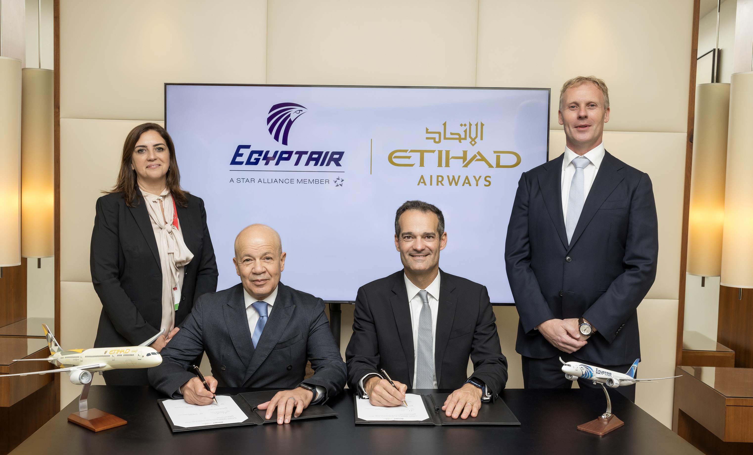 Etihad and Egyptair sign MoU to “enhance commercial and operational ties”