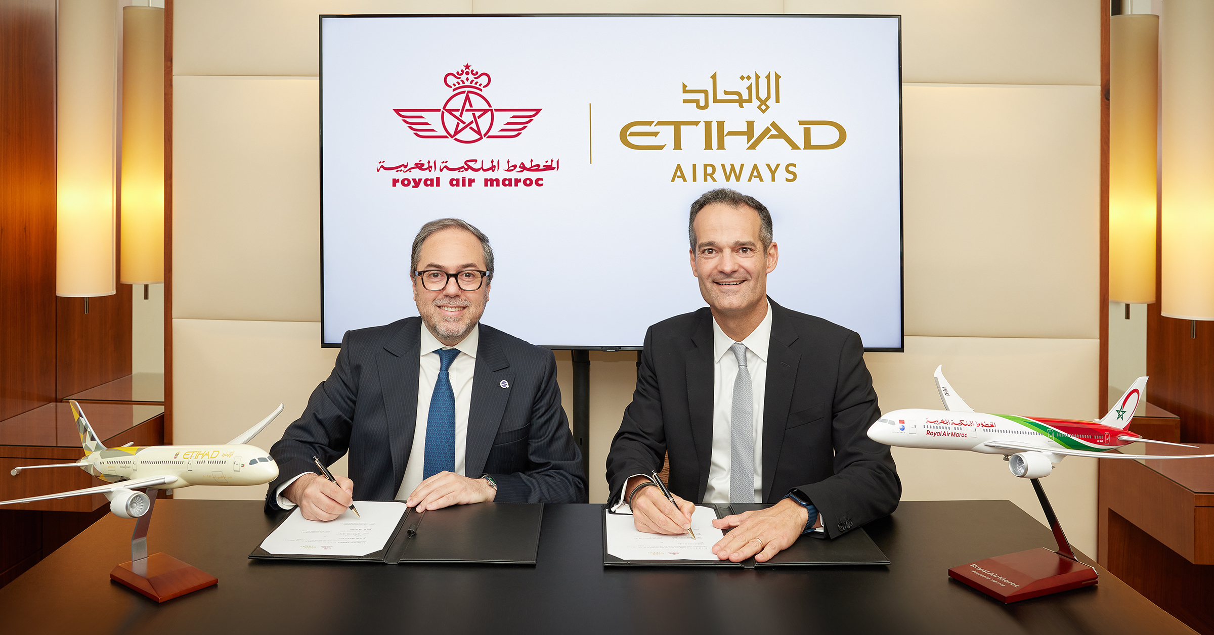 Etihad and Royal Air Maroc sign MoU to “boost ties”