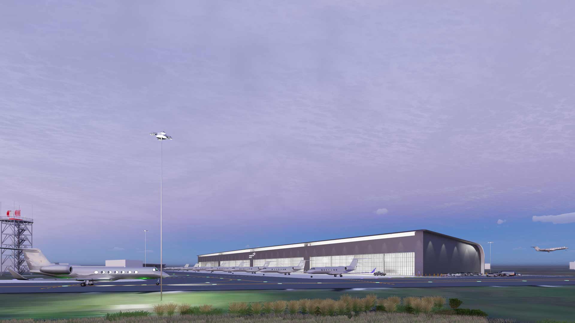 Farnborough Airport appoints design & build contractors for new £55m hangar