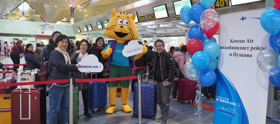 Korean Air resumes St. Petersburg to Seoul direct service