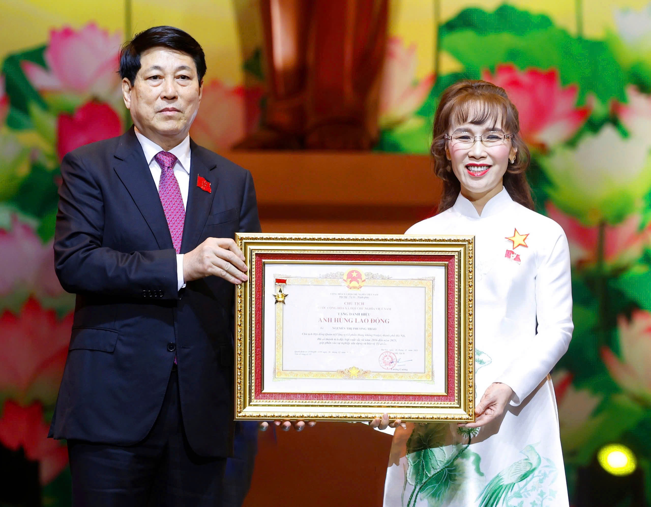 Vietjet chairwoman Nguyen Thi Phuong Thao awarded Vietnamese state honour