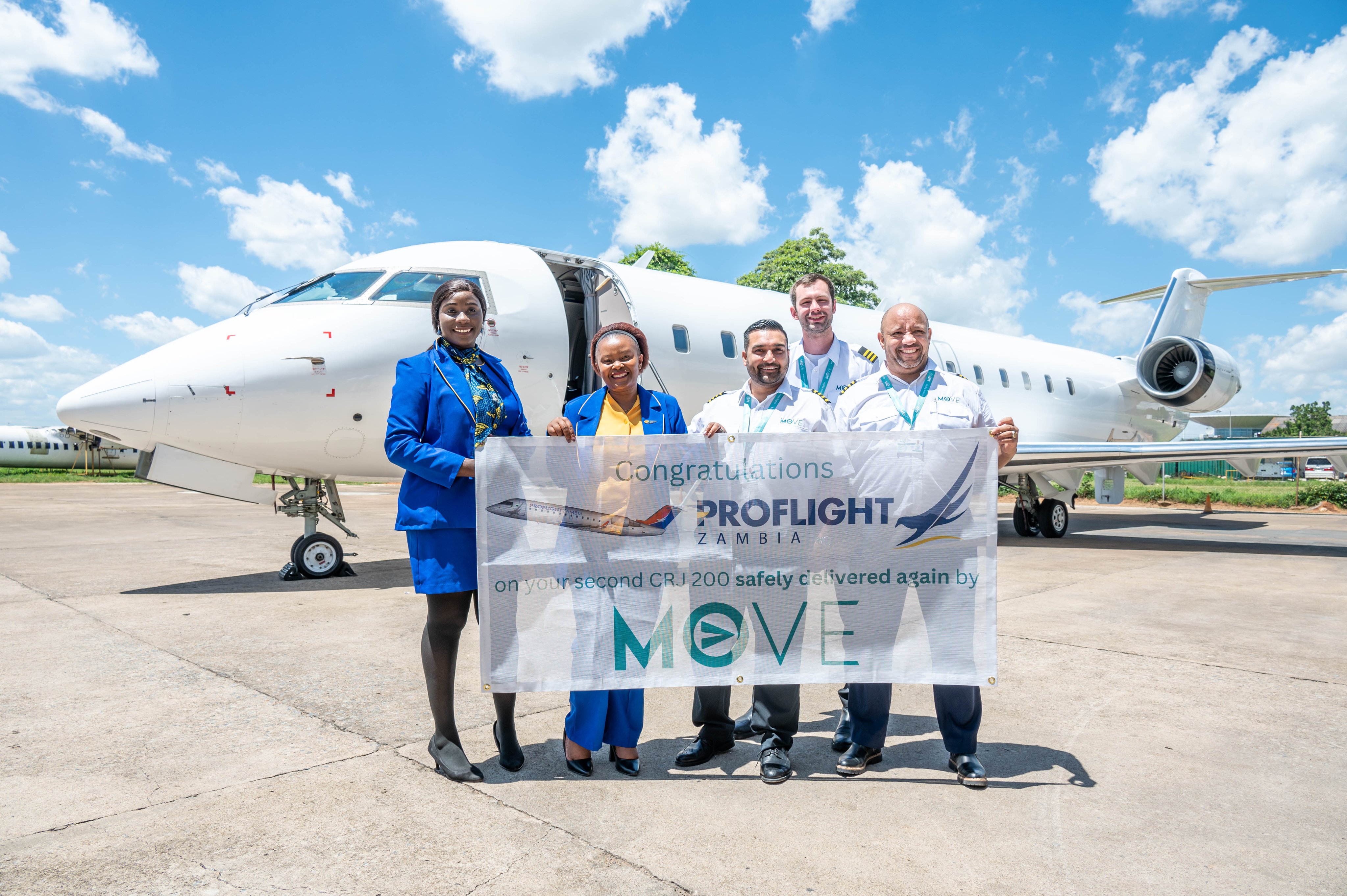 Avmax Aircraft Leasing delivers second CRJ200 to ProFlight Zambia