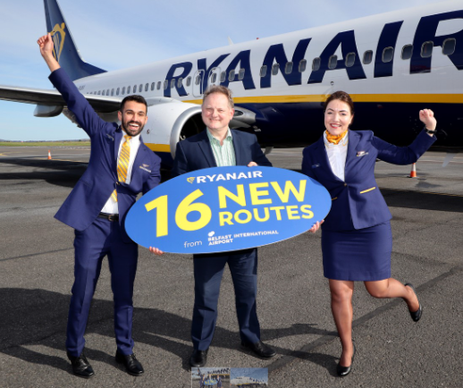 Belfast International says Ryanair returning with airport base