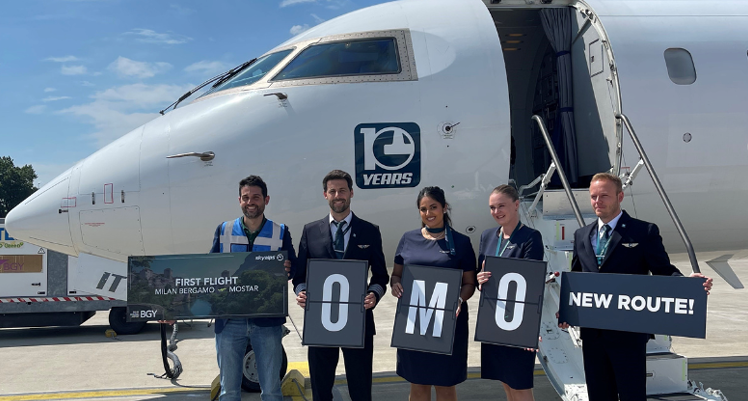 SkyAlps inaugurates flights between Milan Bergamo and Mostar
