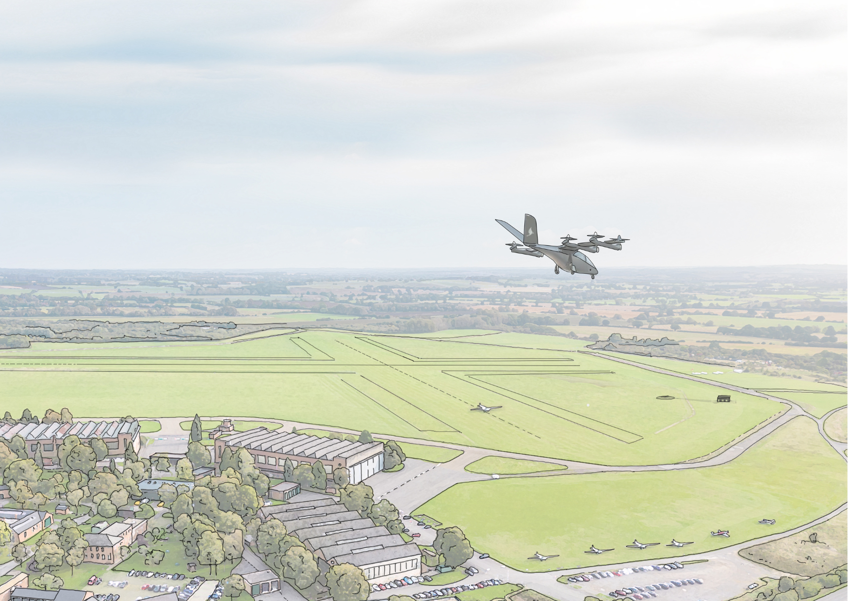 Skyports and Bicester Motion unveil UK first taxi vertiport testbed plans