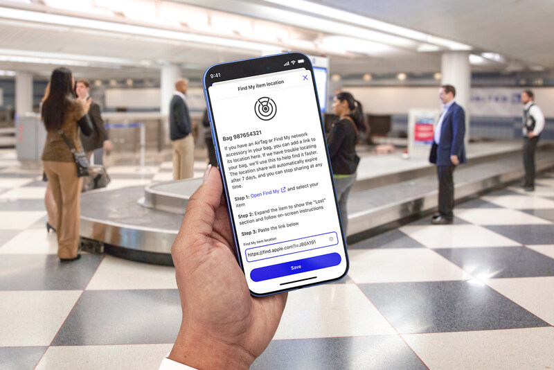 United Airlines integrates Apple's AirTag into its mobile app