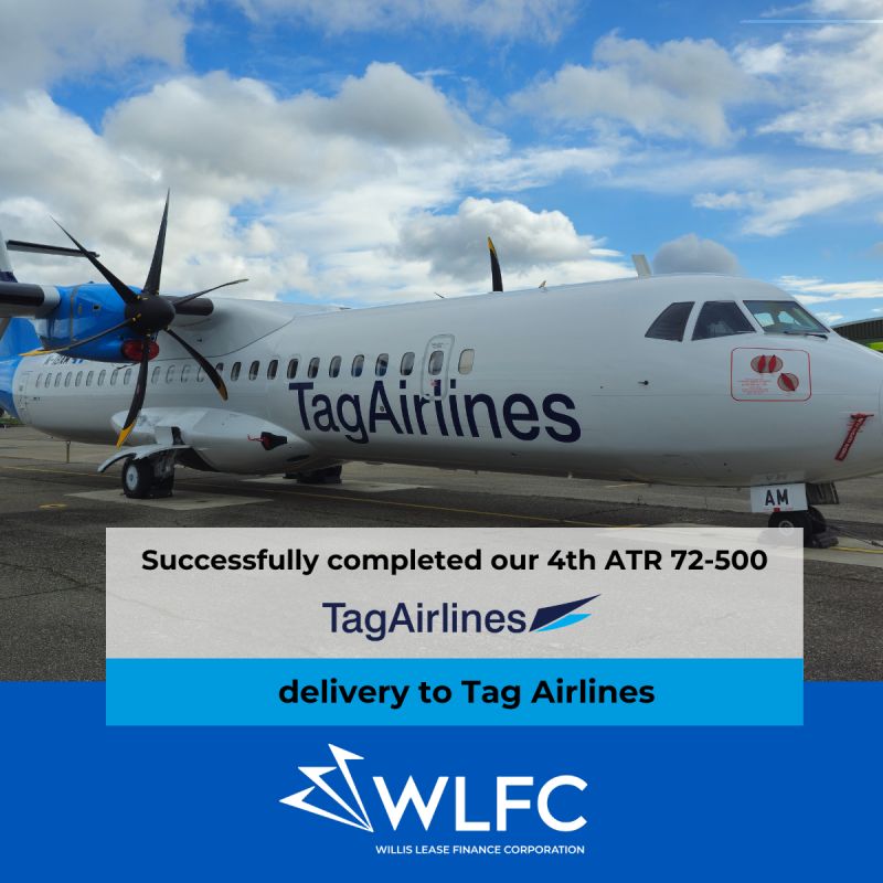 WLFC delivers fourth ATR 72-500 to TAG Airlines