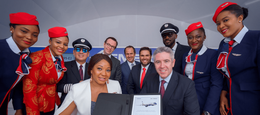 Nigeria's Air Peace signs contract for three E195-E2