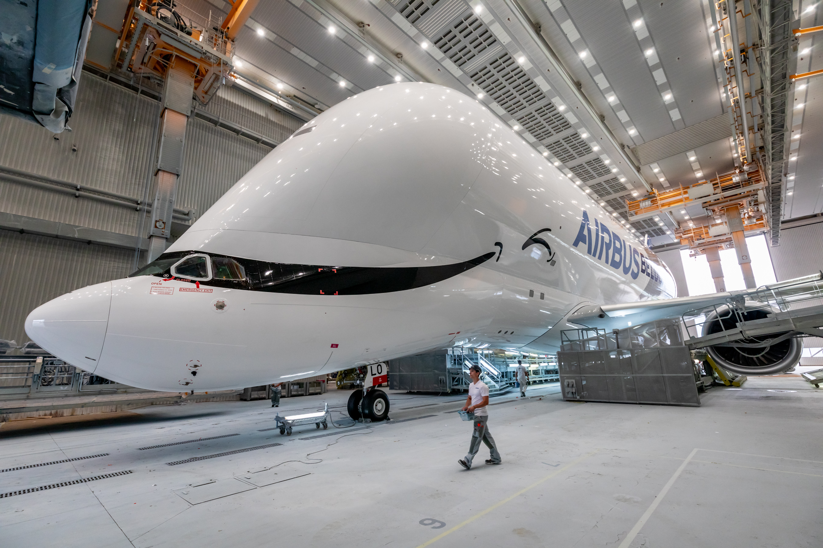 Airbus unveils first look of its sixth and final BelugaXL fresh from paint shop