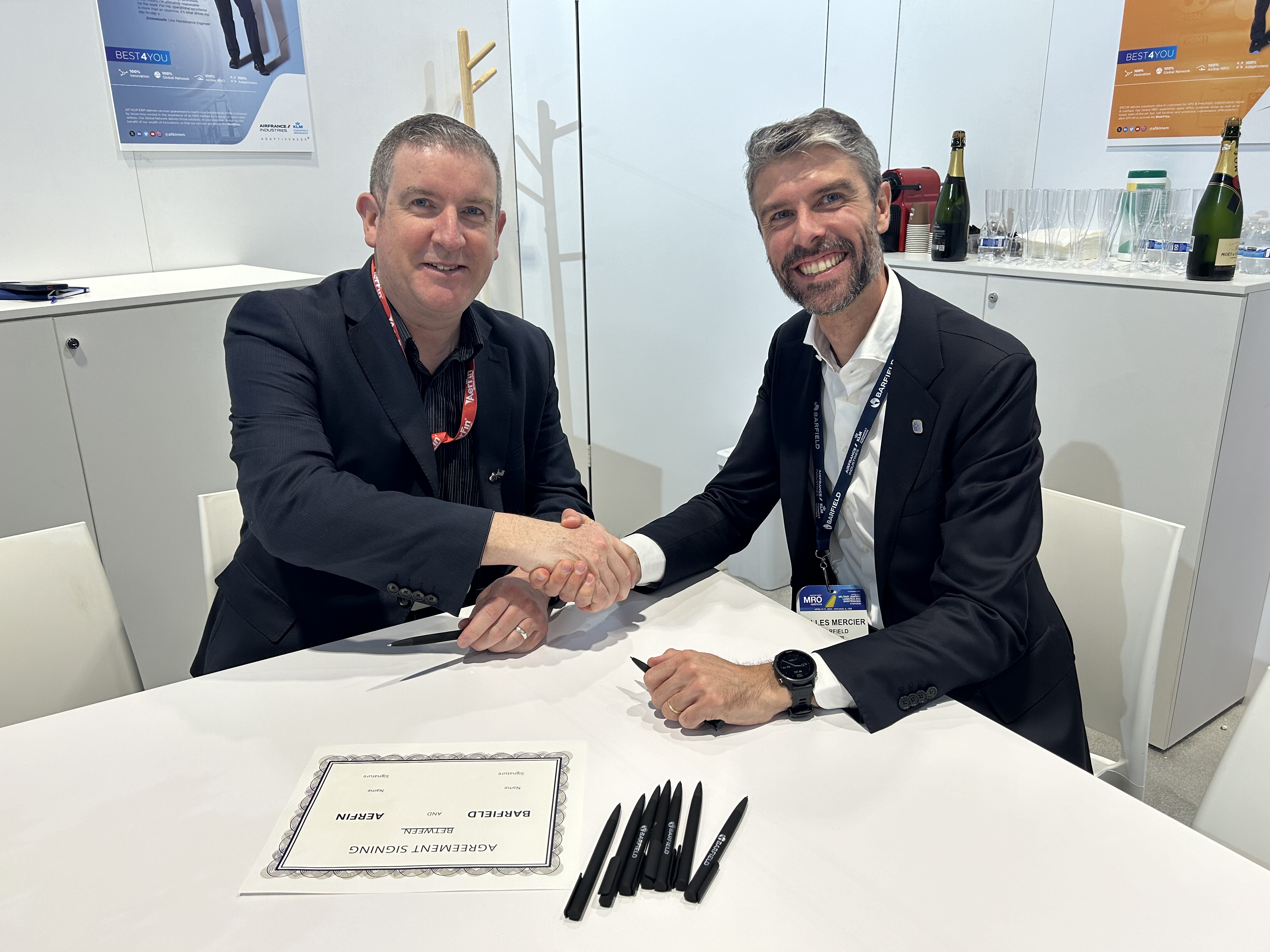 Barfield signs new component repair agreement with AerFin