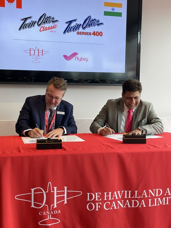 Flybig signs purchase agreement for two Twin Otter 400 aircraft and LoI for 10 DHC-6 Twin Otter