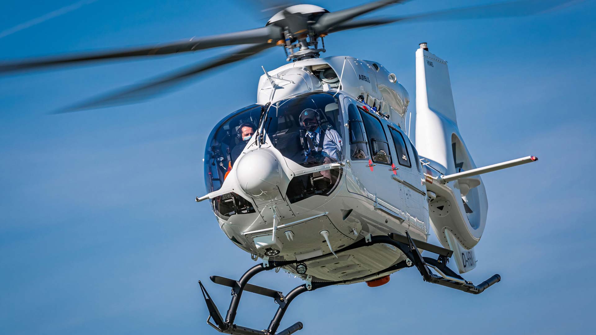 First five-bladed H145 arrives in the Middle East