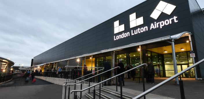 London Luton Airport unaffected by "peaceful protest