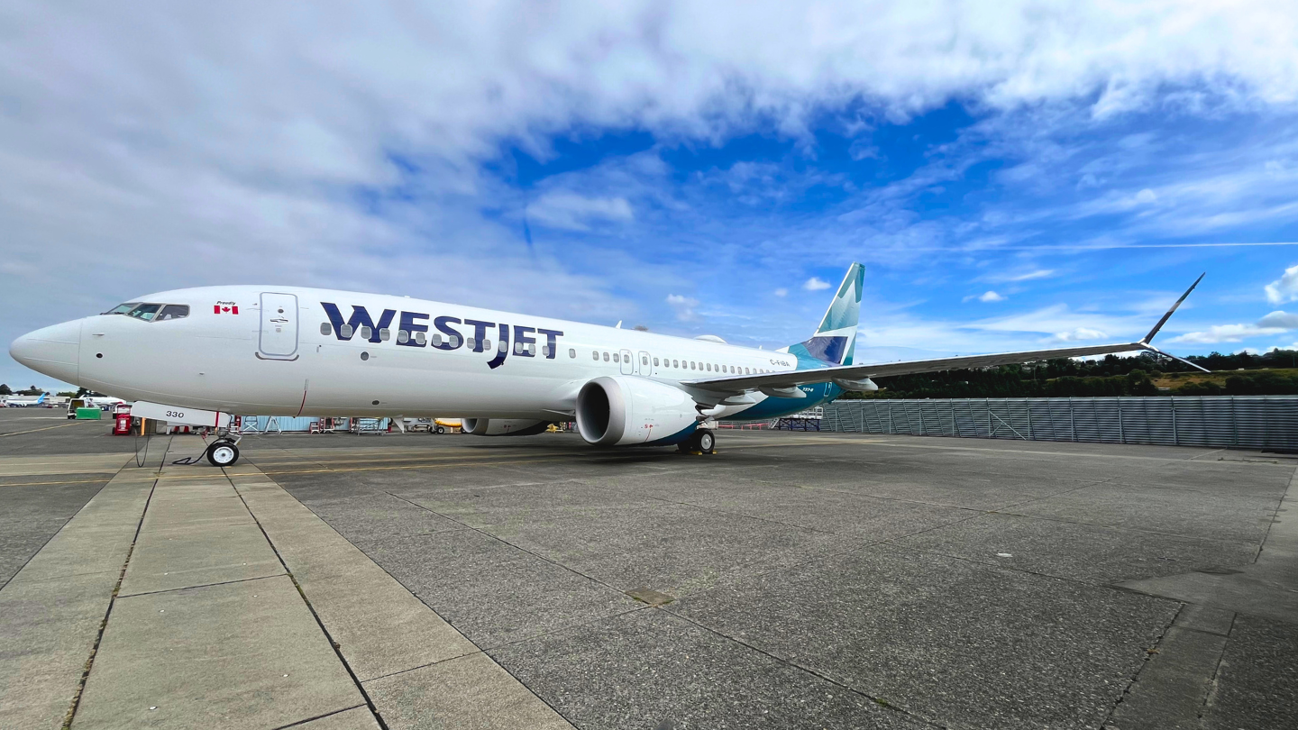 Clover delivers 737 MAX 8 to WestJet