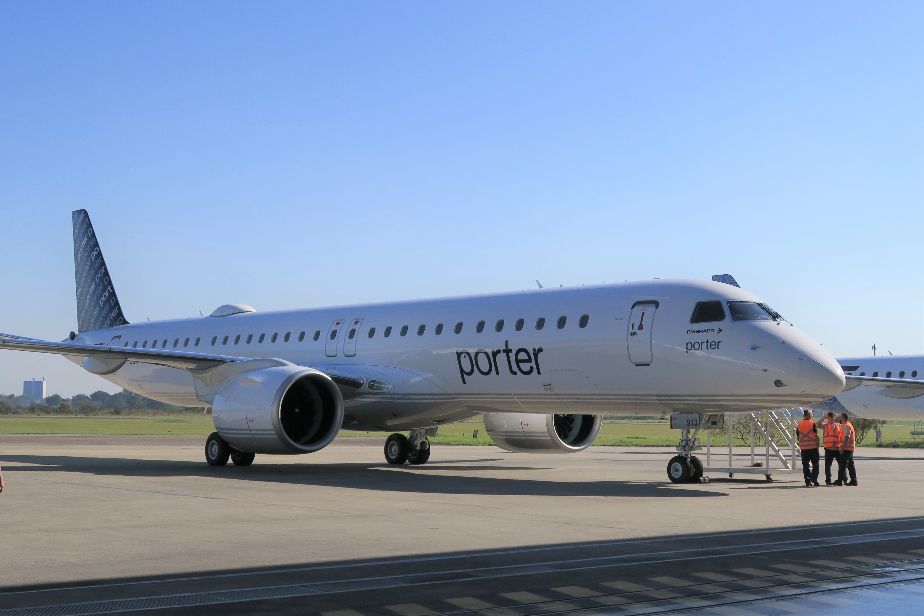 TrueNoord delivers first of the six brand-new E195-E2s to Porter Airlines