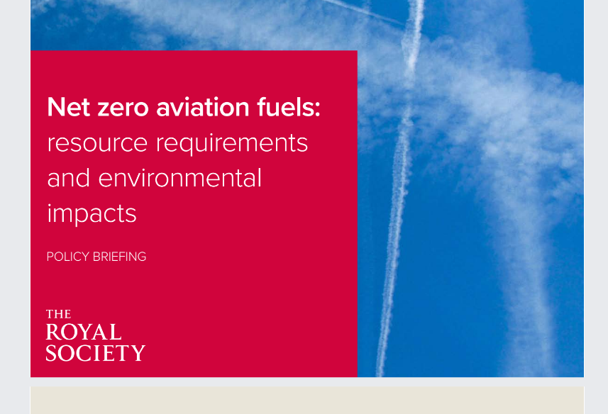 Scientists question UK's green aviation plans in Royal Society report