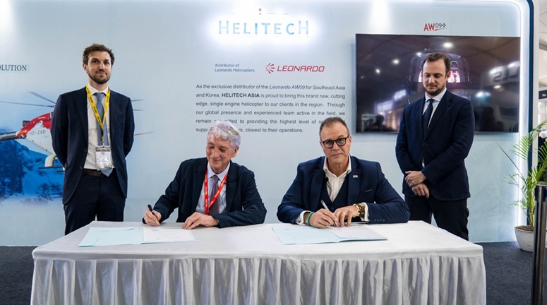 SGi inks deal with Helitech Asia as launch customer for ten AW09 helicopters