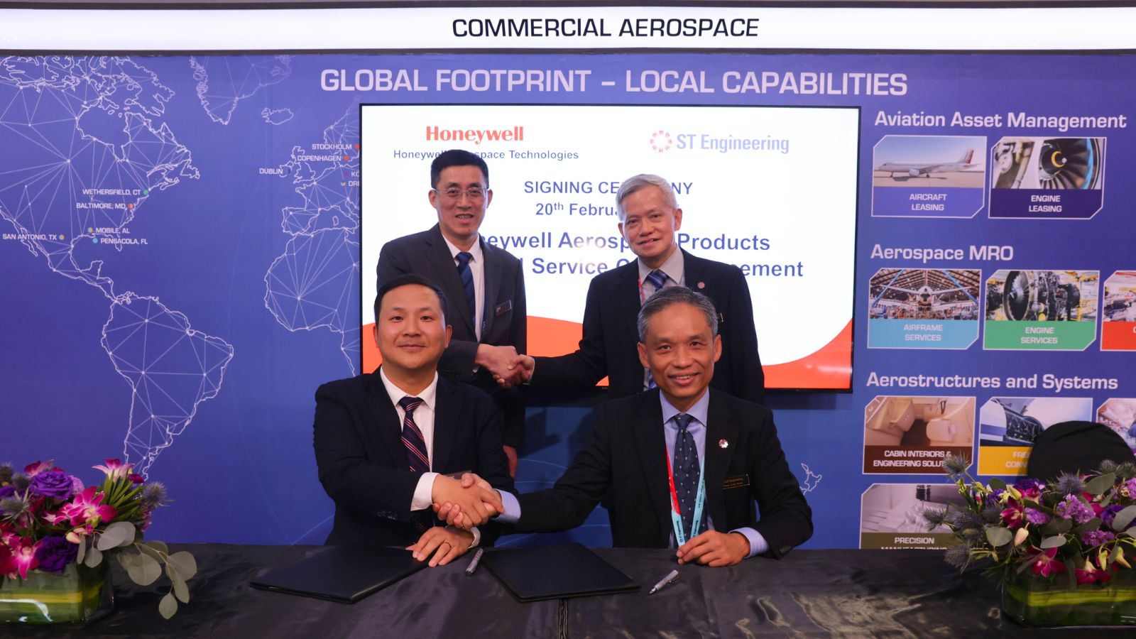 ST Engineering and Honeywell extend components service and repair partnership