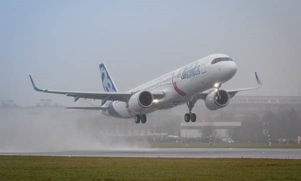 First A321LR takes to the skies for its maiden flight