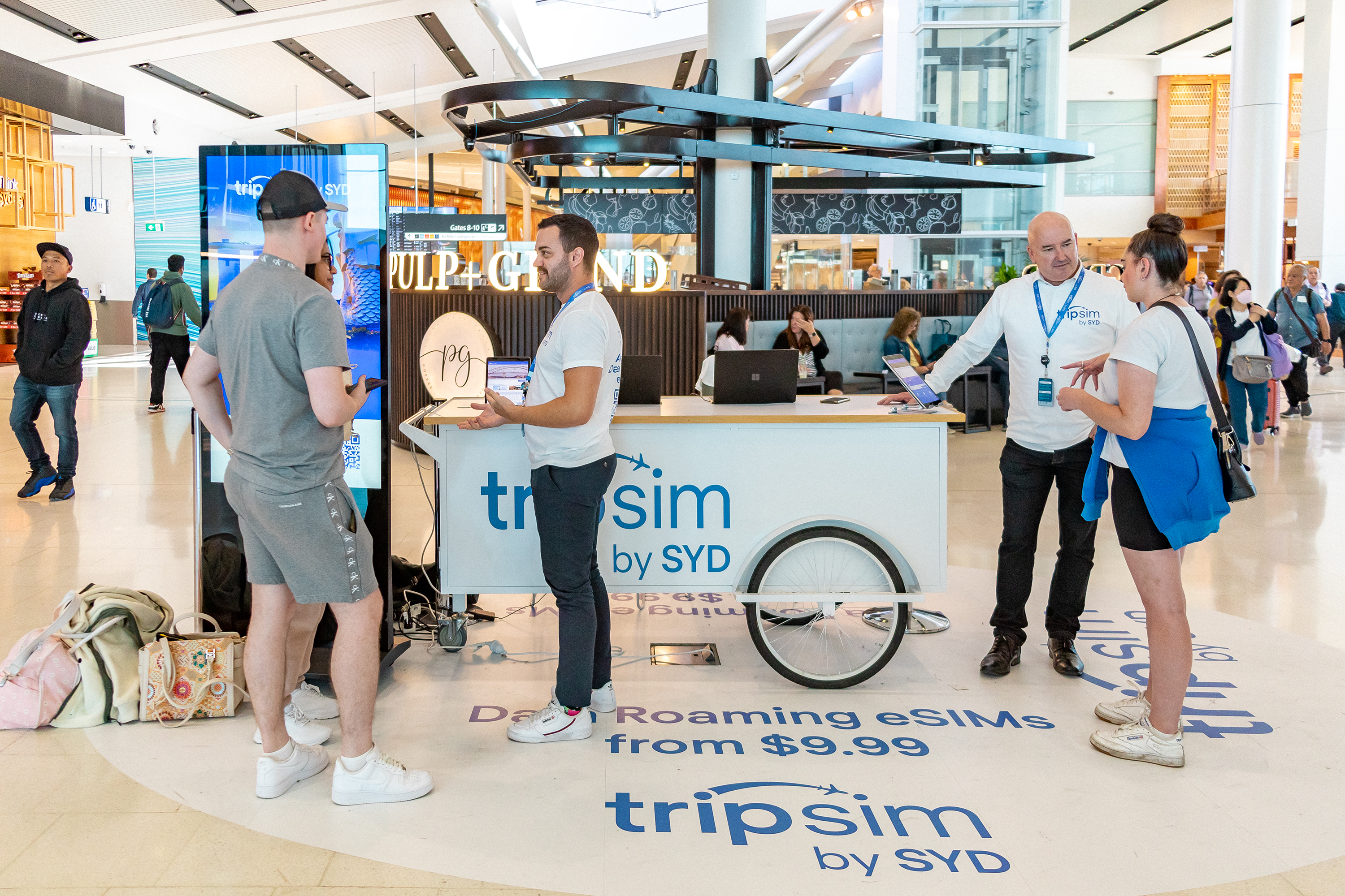 Sydney Airport offers affordable mobile roaming options for tourists via 'tripsim'