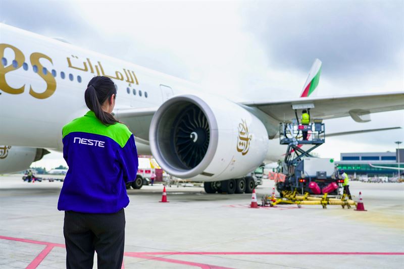 SAF supplied to Emirates flights from Singapore