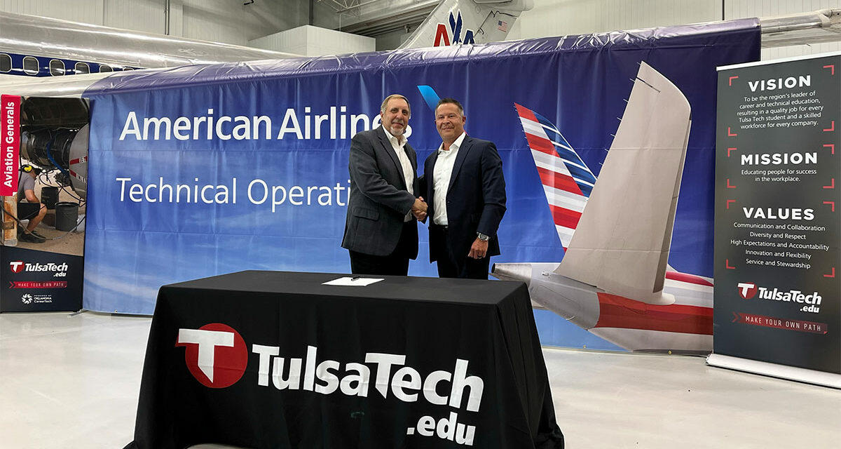 American and Tulsa Tech partner to develop aviation maintenance talent pipeline