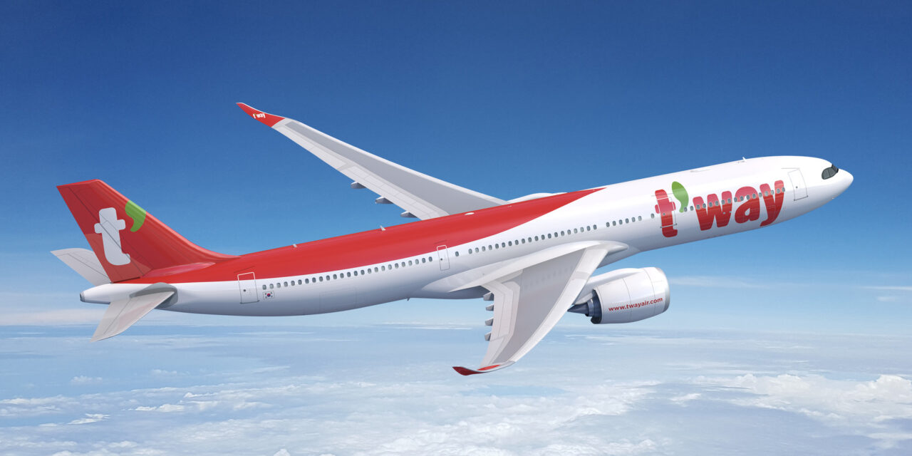 Avolon to lease five A330neo aircraft to T’way Air